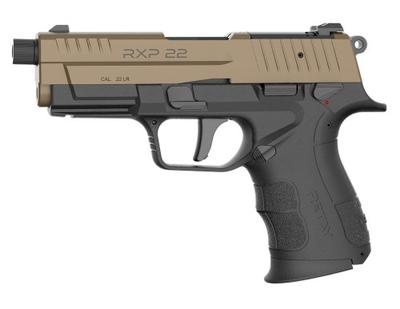 RXP22 22LR 4.0in 13+1 Black/FDE Semi Auto Pistol - Threaded & Manual Safety