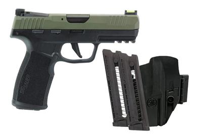P322C 3 Mags & Holster Bundle 22LR 4.0in 20+1 Moss Green Pistol - Manual Safety