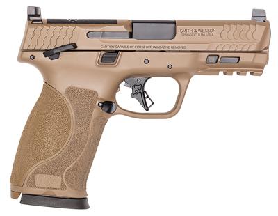 M&P M2.0 10mm 4.0in 15+1 FDE Semi Auto Pistol - Optic Ready & Manual Safety