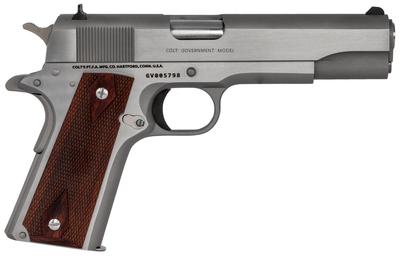 1911 Government 45 ACP 5.0in 7+1 Stainless Pistol - Manual & Grip Safety