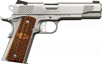 Raptor II 45 ACP 5.0in 8+1 Silver Semi Auto Pistol - Manual & Grip Safety