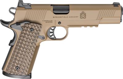 1911 TRP 45 ACP 5.0in 8+1 FDE Semi Auto Pistol - Manual & Grip Safety
