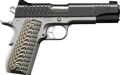 Aegis Elite Custom 45 ACP 5.0in 8+1 Stainless Pistol - Manual & Grip Safety