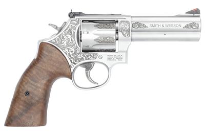686 Plus 357Mag/38Spl +P 4.13in 7 Shot Engraved Stainless Revolver
