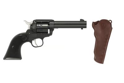 Wrangler 22LR 4.62in 6 Shot Black Revolver w/ Holster