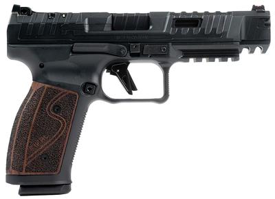 SFx Rival-S 9mm 5.0in 18+1 Black/Rosewood Pistol - Optic Ready