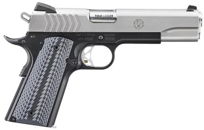 SR1911 9mm 5.0in 9+1 Stainless Semi Auto Pistol - Manual & Grip Safety