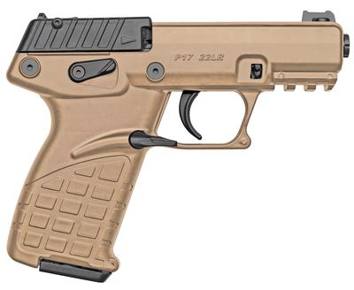 P17 22LR 3.80IN 16+1 Tan Semi Auto Pistol - Threaded & Manual Safety