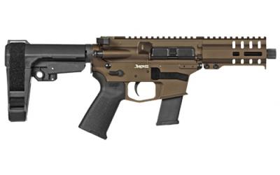 MKG Banshee 300 45 ACP 5.0in 13+1 Bronze AR Brace Pistol - Manual Safety