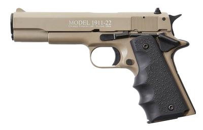 1911-22 22LR 5.0in 10+1 Tan Semi Auto Pistol - Manual & Grip Safety